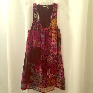 Racer back patterned dress